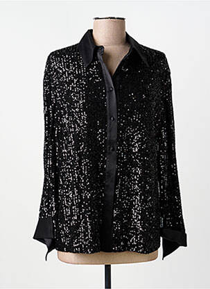 Chemisier coupe fluide manches longues noir PENNYBLACK femme