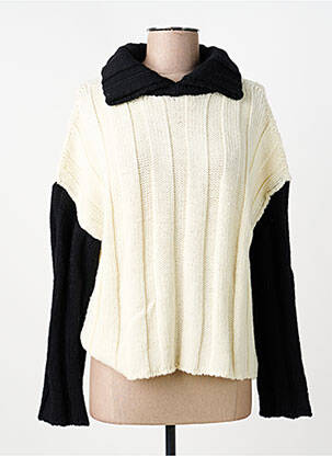 Pull col v manches longues beige PIER ANTONIO GASPARI femme