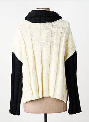 Pull col v manches longues beige PIER ANTONIO GASPARI femme