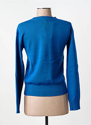 Pull stretch manches longues bleu MAX MARA femme