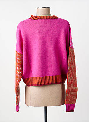 Pull col rond manches longues rose PENNYBLACK femme