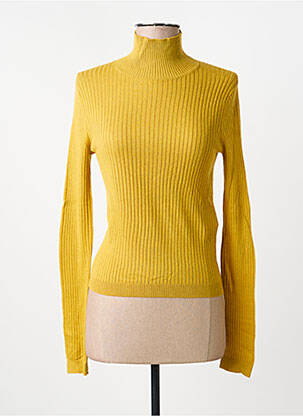Pull stretch manches longues jaune MAX MARA femme
