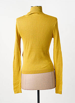 Pull stretch manches longues jaune MAX MARA femme