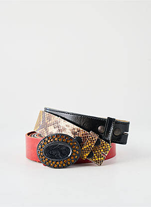 Ceinture effet matière satinée rouge YOLETE femme