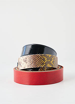 Ceinture effet matière satinée rouge YOLETE femme