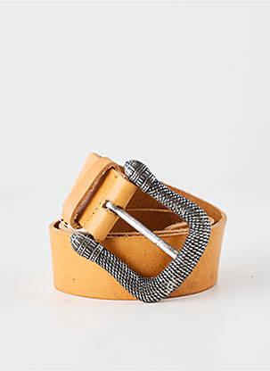 Ceinture coutures renforcées marron YOLETE femme