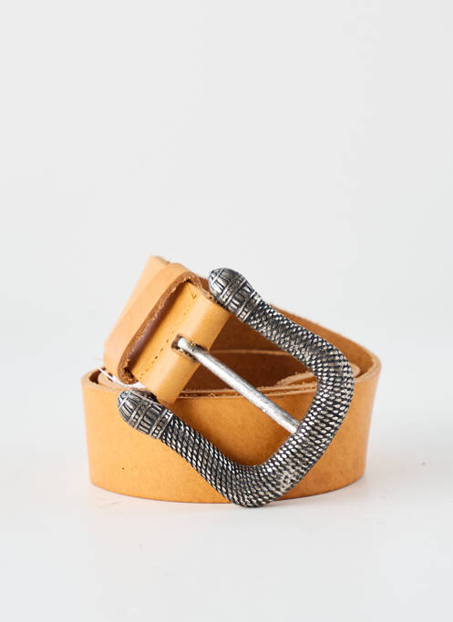 Ceinture coutures renforcées marron YOLETE femme