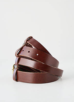 Ceinture effet matière satinée marron YOLETE femme