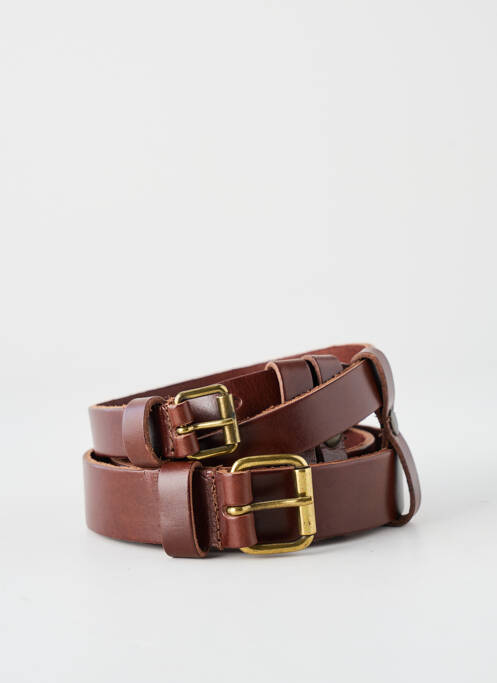 Ceinture effet matière satinée marron YOLETE femme