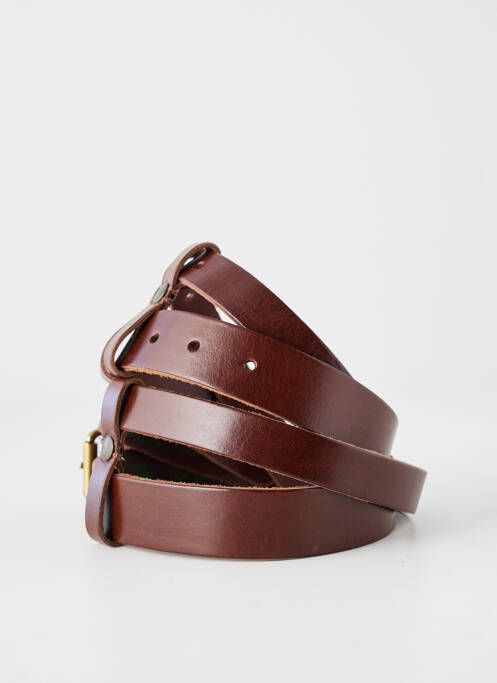 Ceinture effet matière satinée marron YOLETE femme