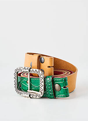 Ceinture coutures renforcées vert YOLETE femme