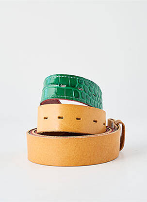 Ceinture coutures renforcées vert YOLETE femme