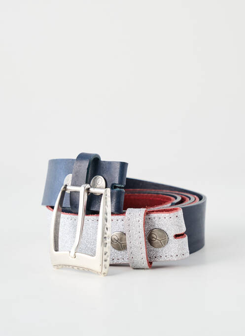 Ceinture effet matière satinée bleu YOLETE femme