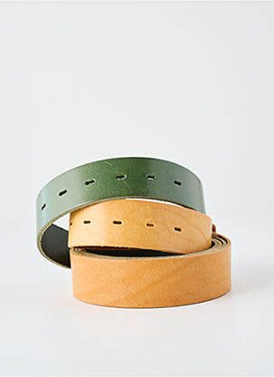 Ceinture fermeture pointe poinçonnée vert YOLETE femme