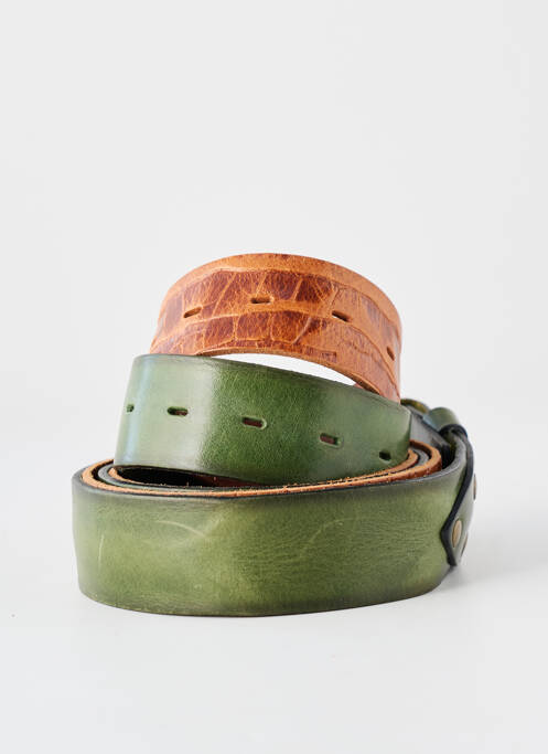 Ceinture effet matière satinée vert YOLETE femme
