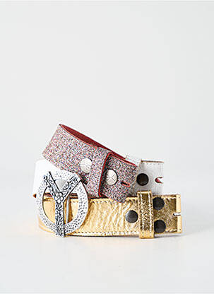 Ceinture effet matière satinée or YOLETE femme