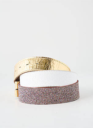 Ceinture effet matière satinée or YOLETE femme