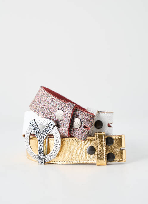 Ceinture effet matière satinée or YOLETE femme