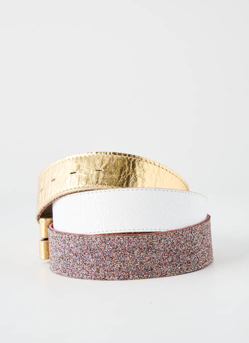 Ceinture effet matière satinée or YOLETE femme