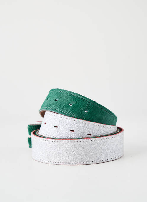 Ceinture effet matière satinée vert YOLETE femme