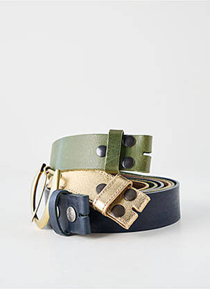 Ceinture coutures renforcées vert YOLETE femme
