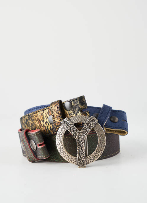 Ceinture effet matière satinée bleu YOLETE femme