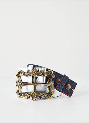 Ceinture effet matière satinée bleu YOLETE femme