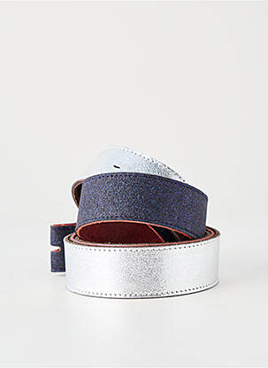 Ceinture effet matière satinée bleu YOLETE femme