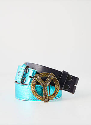 Ceinture effet matière satinée bleu YOLETE femme