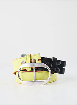 Ceinture coutures renforcées jaune YOLETE femme