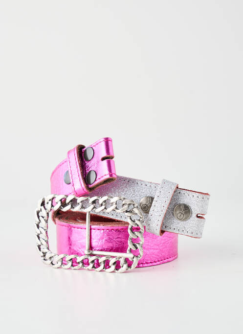 Ceinture effet matière satinée rose YOLETE femme