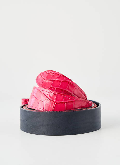 Ceinture fermeture pointe poinçonnée rouge YOLETE femme