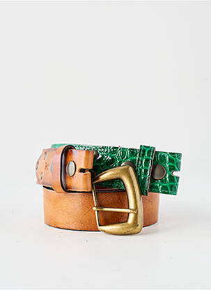 Ceinture coutures renforcées vert YOLETE femme