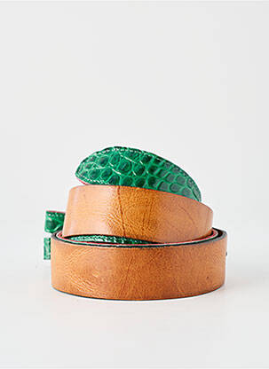 Ceinture coutures renforcées vert YOLETE femme