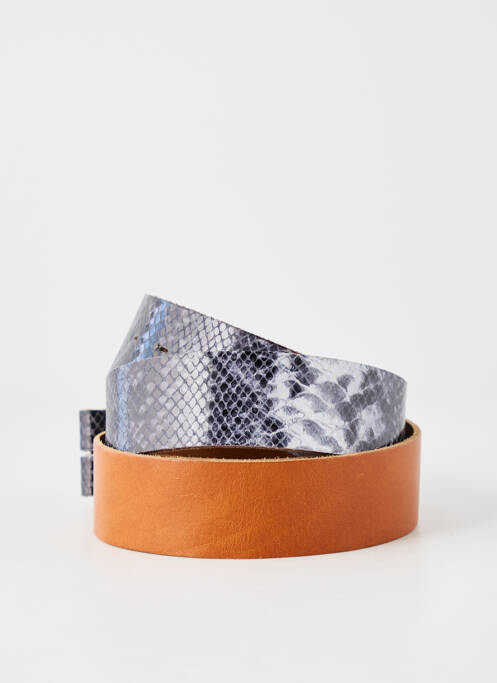 Ceinture coutures renforcées marron YOLETE femme