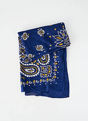 Foulard imprimé cachemire bleu WILD femme