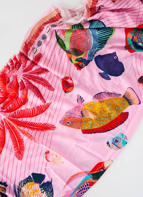 Paréo imprimé animal rose WILD femme