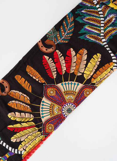 Foulard tissage popeline rouge WILD femme