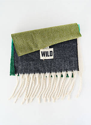 Echarpe maille tricot vert WILD femme