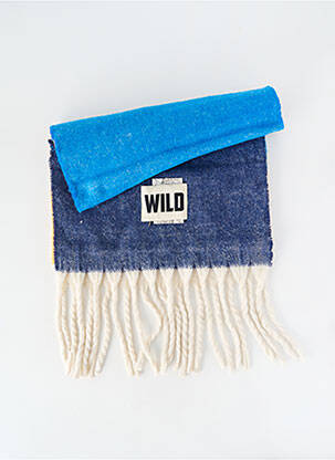 Echarpe maille tricot bleu WILD femme