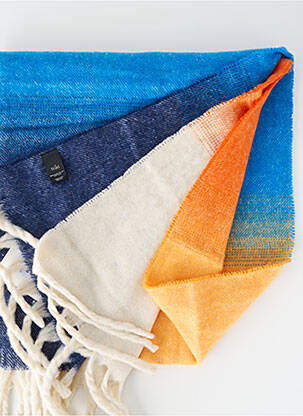 Echarpe maille tricot bleu WILD femme