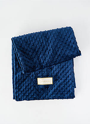 Foulard effet matière satinée bleu SHANNA femme
