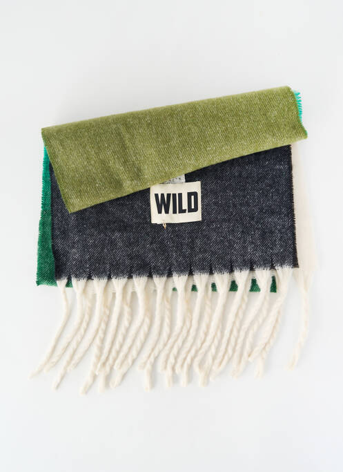 Echarpe maille tricot vert WILD femme