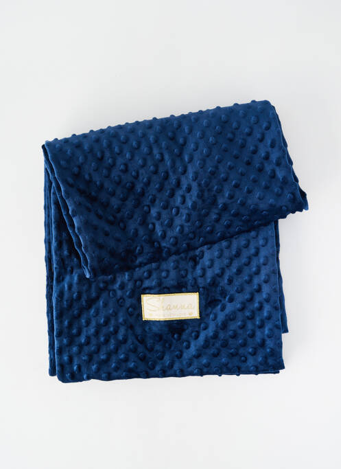 Foulard effet matière satinée bleu SHANNA femme