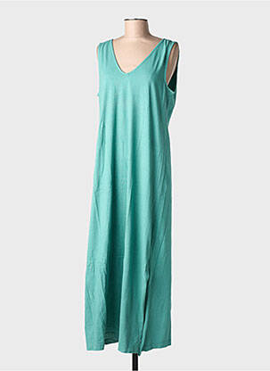 Robe longue sans manche sans manche vert MAISON ANJE femme
