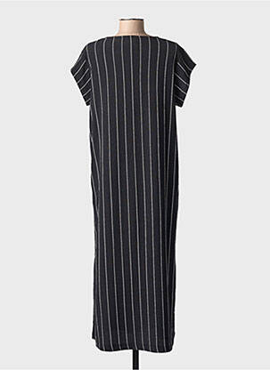 Robe longue manches courtes manches courtes noir LA FEE MARABOUTEE femme