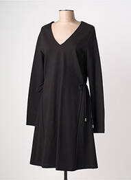 Robe mi-longue manches longues manches longues noir LA FEE MARABOUTEE femme