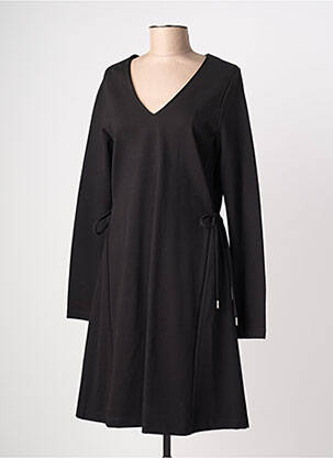 Robe mi-longue manches longues manches longues noir LA FEE MARABOUTEE femme