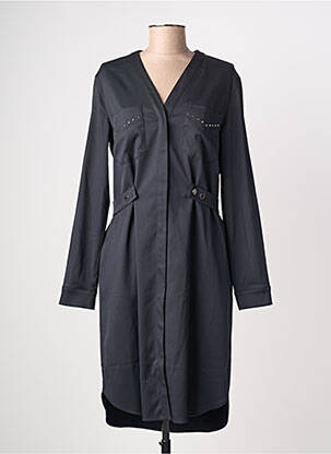Robe mi-longue manches longues manches longues noir MOS MOSH femme