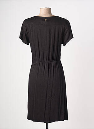 Robe mi-longue manches courtes manches courtes noir LOLA ESPELETA femme